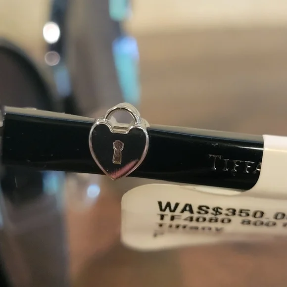 Tiffany & Company Polorized Sunglasses TF4080 Cat Eye heart locket MA #481 - Picture 13 of 15